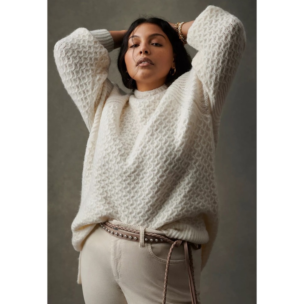 Anthropologie Bia Mock Neck Tunic Sweater NWT SZ XL - Picture 4 of 16